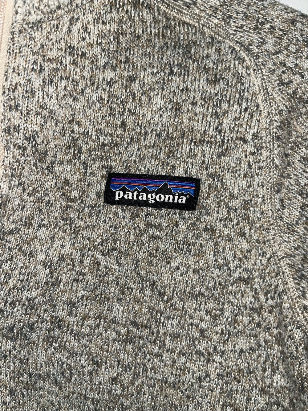 Patagonia Light Gray Half-Zip Fleece Pullover Size XS - Picture 2 of 5
